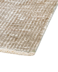 Vintage Wool Rug – Handmade Brown Cotton Area Rug 5'10" x 10'0" | Anatolian Woven Carpet