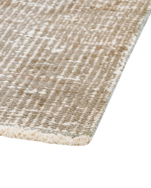 Vintage Wool Rug – Handmade Brown Cotton Area Rug 5'10" x 10'0" | Anatolian Woven Carpet