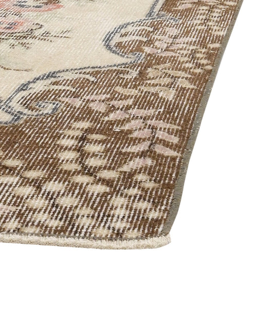 Handmade Wool Rug - Vintage Red Medallion 5'7" x 8'11" Cotton & Wool Carpet