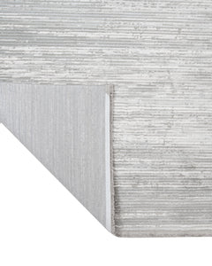 Modern Area Rug – Grey Machine Made Rug with Fringed Edges for Living Room