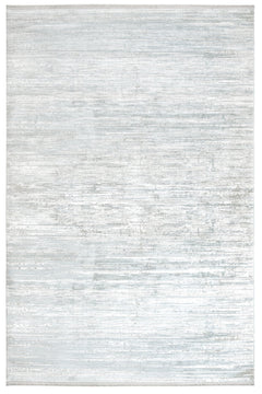 Modern Area Rug – Grey Machine Made Rug with Fringed Edges for Living Room