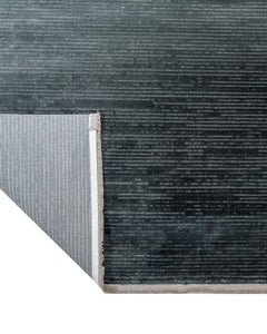 Blue Area Rug – Machine Made Rug with Fringed Edge | Durable Acrylic Carpet