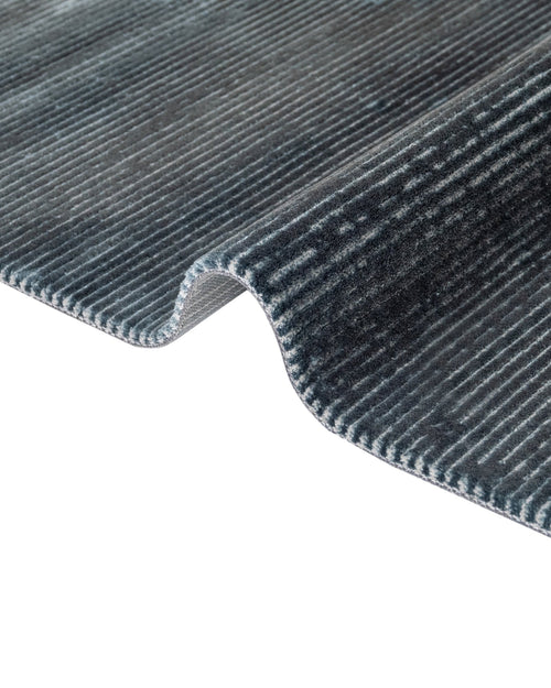 Blue Area Rug – Machine Made Rug with Fringed Edge | Durable Acrylic Carpet