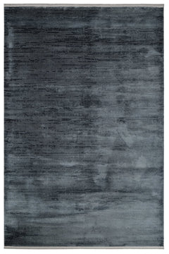 Blue Area Rug – Machine Made Rug with Fringed Edge | Durable Acrylic Carpet