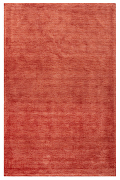 Natural Viscose Rug – 3S Red Modern Axminster Woven Machine Made Carpet