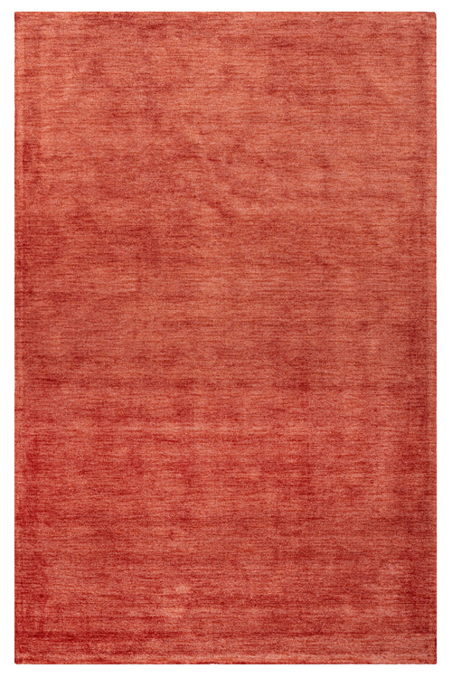 Natural Viscose Rug – 3S Red Modern Axminster Woven Machine Made Carpet