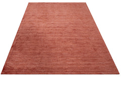 Natural Viscose Rug – 3S Red Modern Axminster Woven Machine Made Carpet