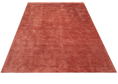 Natural Viscose Rug – 3S Red Modern Axminster Woven Machine Made Carpet