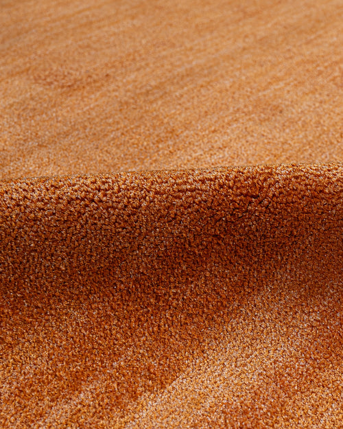 Natural Viscose Rug | 3S Modern Orange Axminster Technique Carpet – Durable Luxury