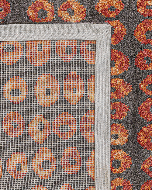 Natural Viscose Rug – 3S Red Modern Machine Made Axminster Carpet