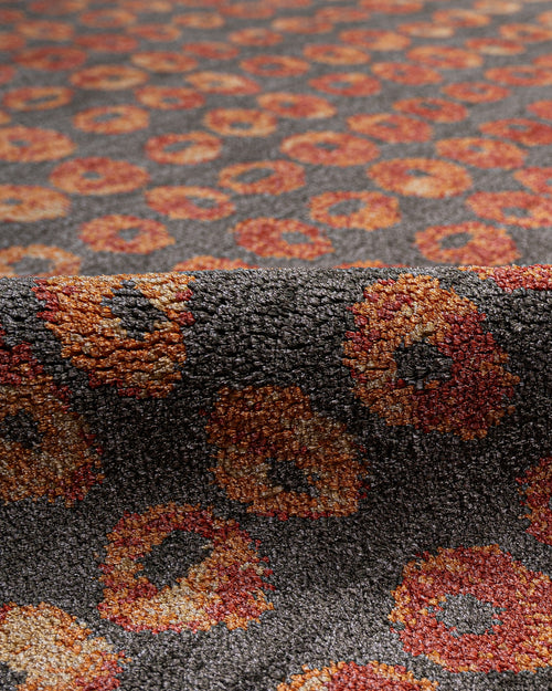 Natural Viscose Rug – 3S Red Modern Machine Made Axminster Carpet