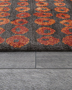 Natural Viscose Rug – 3S Red Modern Machine Made Axminster Carpet