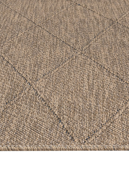 Cotton Kilim Rug – Geometric Woven Sole Rug with Fringed Edge, 5 mm Pile Height