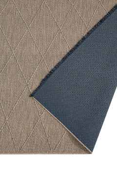 Cotton Kilim Rug – Geometric Woven Sole Rug with Fringed Edge, 5 mm Pile Height