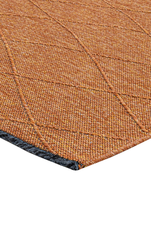 Cotton Kilim Rug – Geometric Woven Sole Rug With Fringed Edge, 5 Mm Pile Height