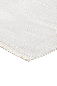 Modern Microfiber Area Rug – Durable Machine Made Cream Carpet With Cotton Base