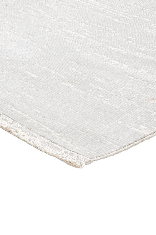 Modern Microfiber Area Rug – Durable Machine Made Cream Carpet With Cotton Base