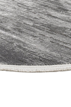 Microfiber Area Rug - Machine Made Anthracite Soft Carpet With Cotton Base