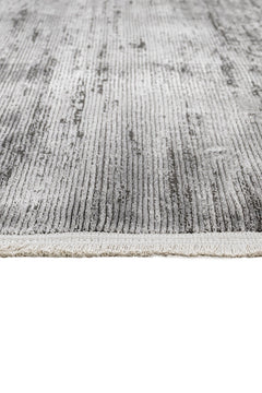 Microfiber Area Rug - Machine Made Anthracite Soft Carpet With Cotton Base