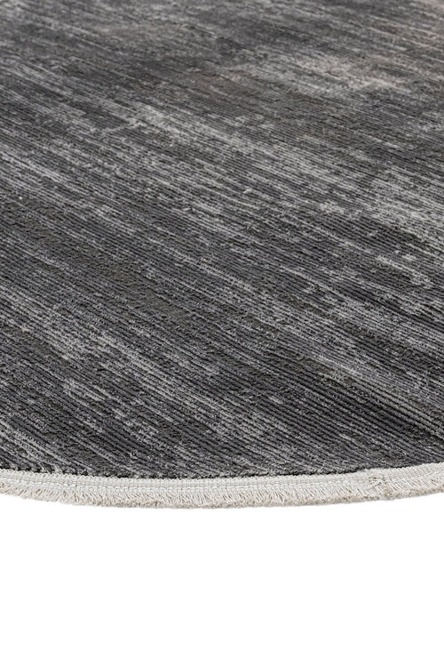 Microfiber Area Rug – Anthracite Degrade Cotton Base Machine Made Carpet