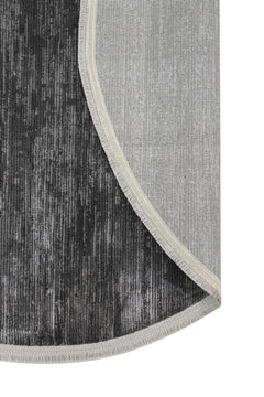 Microfiber Area Rug – Anthracite Degrade Cotton Base Machine Made Carpet