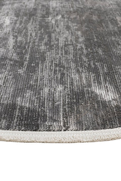 Microfiber Area Rug – Anthracite Degrade Cotton Base Machine Made Carpet