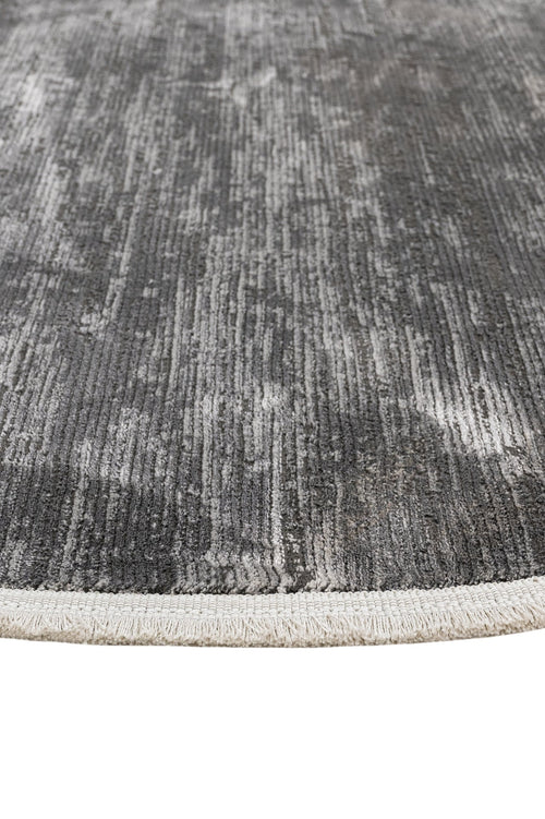 Microfiber Area Rug – Anthracite Degrade Cotton Base Machine Made Carpet