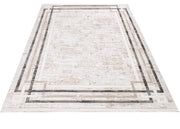 Machine Made Area Rug - Summit Grey Framed Rug with 11 mm Pile Height