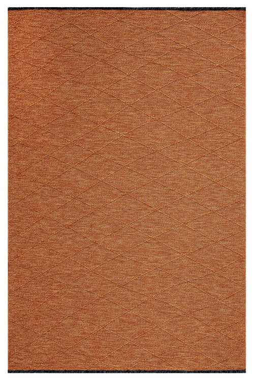 Cotton Kilim Rug – Geometric Woven Sole Rug With Fringed Edge, 5 Mm Pile Height