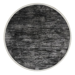 Microfiber Area Rug – Anthracite Degrade Cotton Base Machine Made Carpet