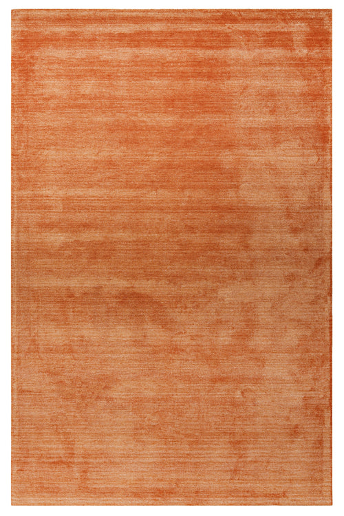 Natural Viscose Rug | 3S Modern Orange Axminster Technique Carpet – Durable Luxury