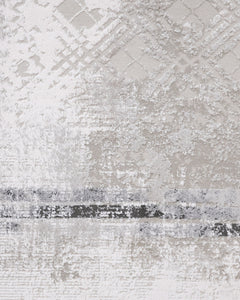 Cotton Area Rug - Machine Made Grey Frame Rug | Soft, Washable & Non Slip