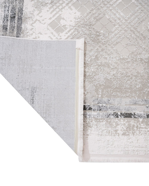 Cotton Area Rug - Machine Made Grey Frame Rug | Soft, Washable & Non Slip