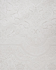 Cotton Area Rug - Machine Made Cream Medallion Rug | Soft Washable Floor Covering