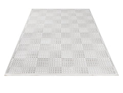 Cotton Area Rug - Machine Made Geometric Design with Soft Threads & Non Slip Pad