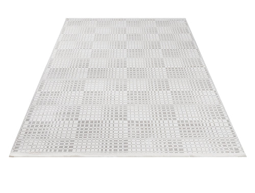 Cotton Area Rug - Machine Made Geometric Design with Soft Threads & Non Slip Pad