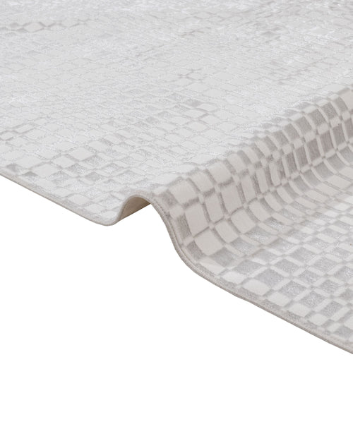 Cotton Area Rug - Machine Made Geometric Design with Soft Threads & Non Slip Pad