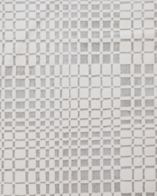 Cotton Area Rug - Machine Made Geometric Design with Soft Threads & Non Slip Pad