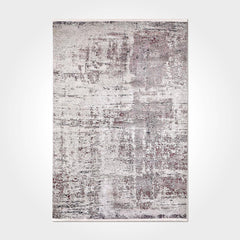 Modern Chenille Area Rug – Washable Non Slip Grey Rug with Soft Cotton Polyester
