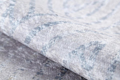 Modern Area Rug – Grey Digital Print Non Slip Carpet for Living Room