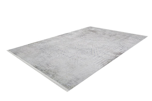 Modern Area Rug – Grey Digital Print Non Slip Carpet for Living Room
