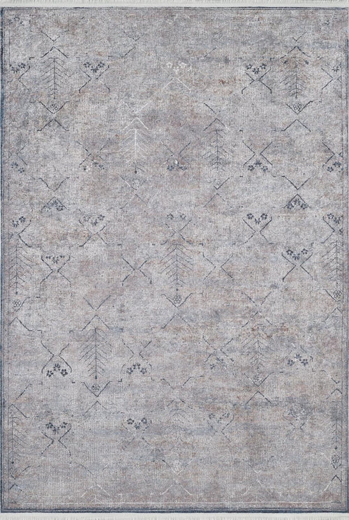 Modern Area Rug – Grey Digital Print Carpet | Antibacterial, Non Slip & Washable
