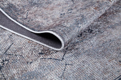 Modern Area Rug – Grey Digital Print Carpet | Antibacterial, Non Slip & Washable