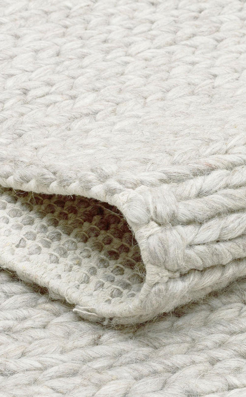 Modern Jute Kilim - Hand Woven Cream Colored Rug With Non Slip Backing