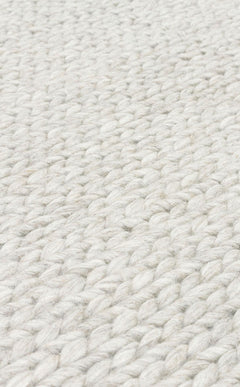 Modern Jute Kilim - Hand Woven Cream Colored Rug With Non Slip Backing