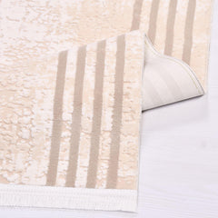 Addilyn Cream Frame Machine Made Area Rug