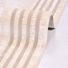 Addilyn Cream Frame Machine Made Area Rug