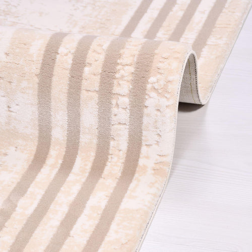 Addilyn Cream Frame Machine Made Area Rug