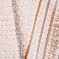 Viscose Area Rug – Machine Made Cream Frame Rug With Overlocked Edge