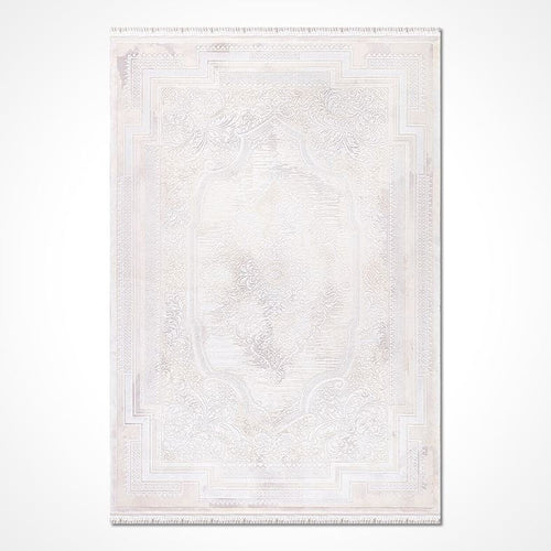 Ainsleya White Classic Machine Made Area Rug